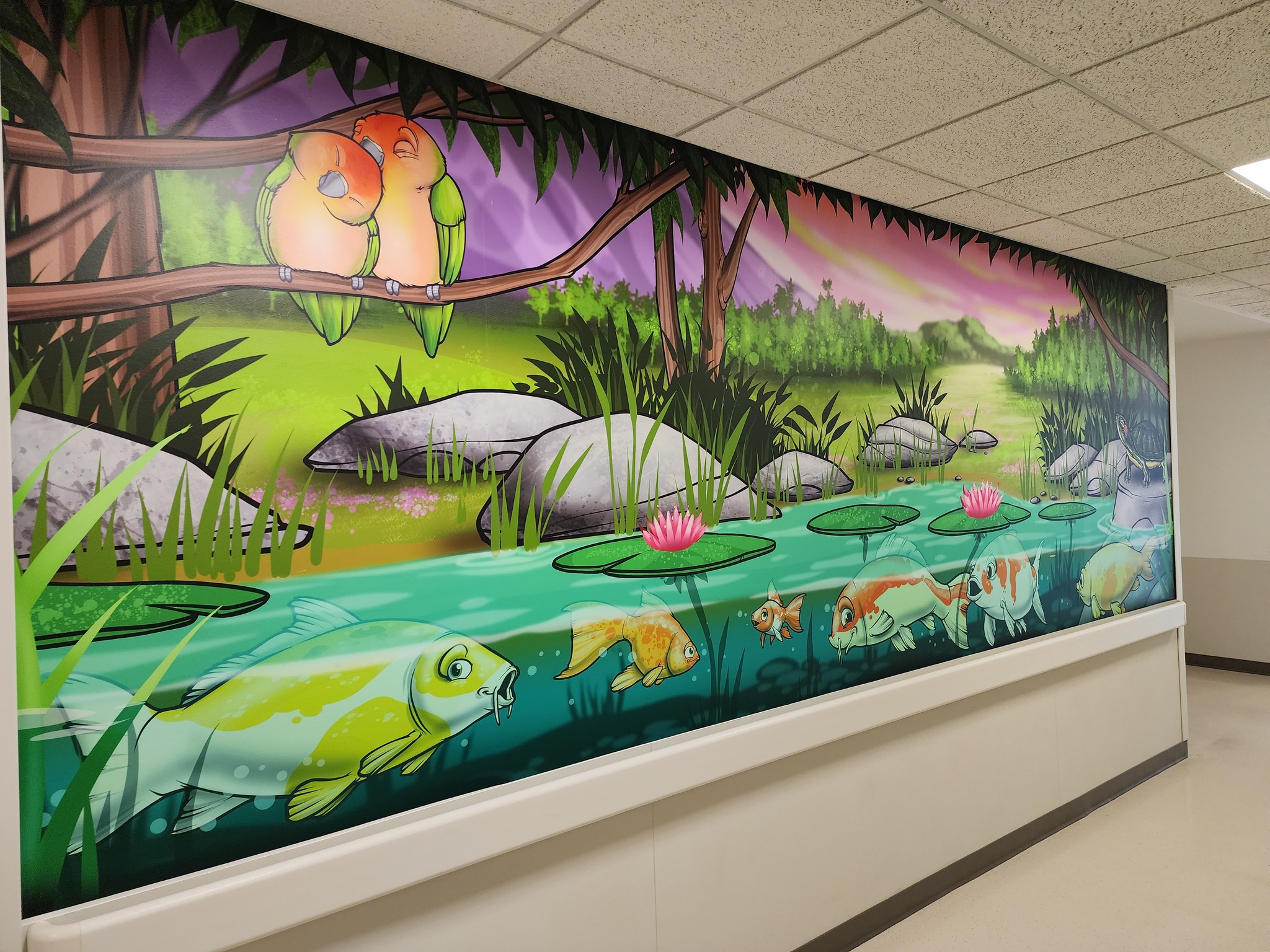 St. Francis NICU Wall Wraps - Koi Pond